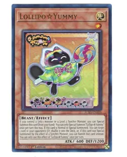 YUGIOH LOLLIPOP YUMMY ULTRA RARE 1ST NEAR MINT JUSH-EN018 - Image 1