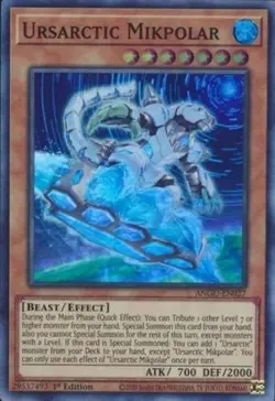 Yugioh! Ursarctic Mikpolar - ANGU-EN027 - Super Rare - 1st Edition Near Mint - Image 1