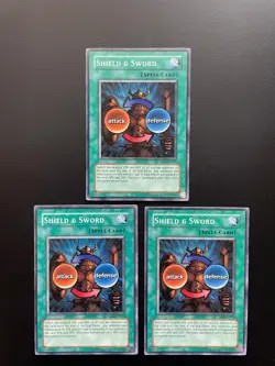 Yugioh Shield & Sword DB2-EN077 Unlimited Edition Common MP/HP X3 - Image 1