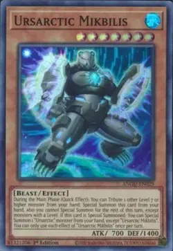 Yugioh! Ursarctic Mikbilis - ANGU-EN029 - Super Rare - 1st Edition Near Mint - Image 1