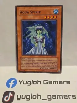 YUGIOH AQUA SPIRIT COMMON LON UNLIMITED PLAYED - Image 1