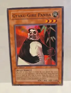 YUGIOH GYAKU GIRE PANDA DCR-021 1ST EDITION HEAVY PLAYED COMMON - Image 3