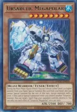 Yugioh! Ursarctic Megapolar - ANGU-EN030 - Rare - 1st Edition Near Mint - Image 1