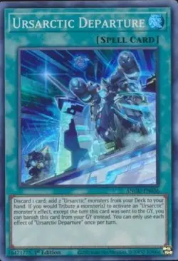 Yugioh! Ursarctic Departure - ANGU-EN036 - Super Rare - 1st Edition Near Mint - Image 1
