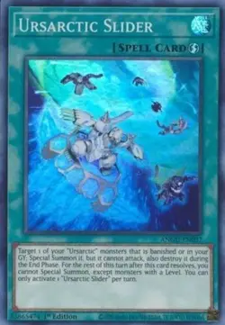 Yugioh! Ursarctic Slider - ANGU-EN037 - Super Rare - 1st Edition Near Mint - Image 1