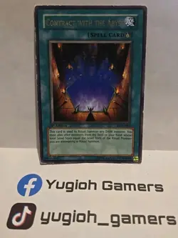 YUGIOH CONTRACT WITH THE ABYSS RARE DCSR-086 1ST EDITION COMMON PLAYED - Image 1