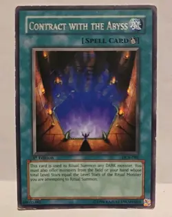 YUGIOH CONTRACT WITH THE ABYSS RARE DCSR-086 1ST EDITION COMMON PLAYED - Image 2