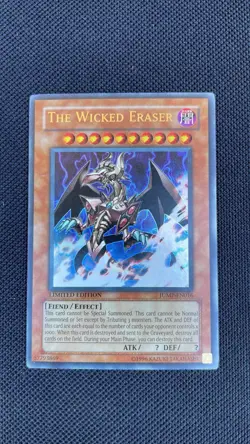 Yugioh The Wicked Eraser JUMP-EN016 Ultra Rare Limited Edition MP - Image 2