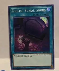 YUGIOH FOOLISH BURIAL OF GOODS SUPER DASA 1ST EDITION LIGHT PLAYED - Image 2