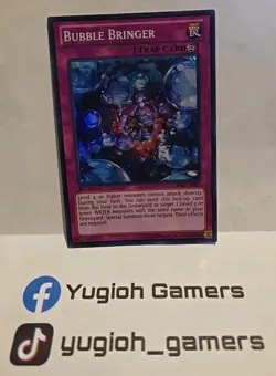 YUGIOH BUBBLE BRINGER ABYR 1ST EDITION SUPER LIGHT PLAYED - Image 1