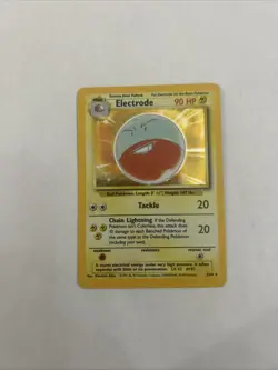 Pokemon TCG Electrode Holo Rare Card 2/64 Jungle Set Error - Image 1