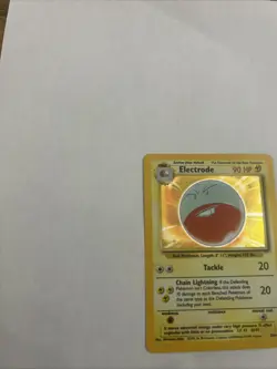Pokemon TCG Electrode Holo Rare Card 2/64 Jungle Set Error - Image 2