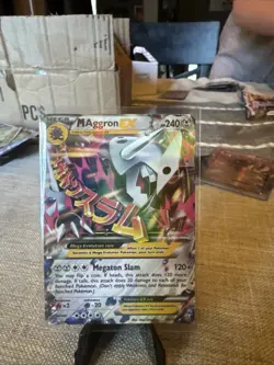 Mega M Aggron EX Primal Clash Holo Ultra Rare Card 94/160 - Image 1