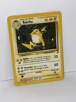 1999 Vintage Raichu Holo Rare Base Set Pokemon Card TCG 16/130 - Image 2