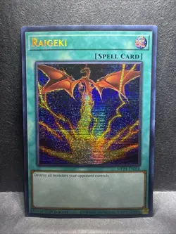 MP24-EN056 Raigeki Alternate Art - Prismatic Secret Rare 1st Edition YuGiOh Card - Image 1