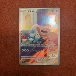 Pokemon Card Lickitung 180/162 Temporal Forces Illustration Rare Full Art NM - Image 1