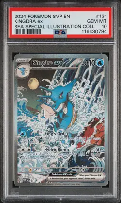 Pokemon Kingdra EX 131 PSA 10 Gem Mint Shrouded Fable Promo Card Holo SV - Image 1