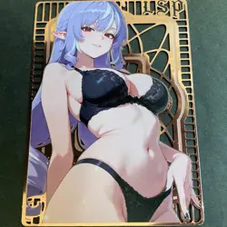 Goddess Story Gold METAL Card - Serial Number #/100! Anime Waifu Elf Girl *READ - Image 1