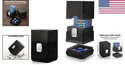 Elegant Black Deck Case for MTG Commander â€“ 100+ Card Capacity & Secure Closure - Image 2