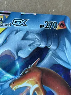 Reshiram & Charizard GX 20/214 Tag Team Pokemon Card SM Unbroken Bonds Scratched - Image 5