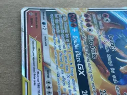 Reshiram & Charizard GX 20/214 Tag Team Pokemon Card SM Unbroken Bonds Scratched - Image 8