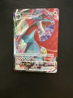 Salamence VMAX 144/189 Full Art Ultra Rare Pokemon SWSH Darkness Ablaze card - Image 1