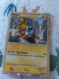 Pokemon TCG Raikou HGSS19 Black Star Promo Holo Card 2010 - Image 1