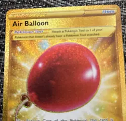 Air Balloon 213/202 Sword & Shield NM Full Art Gold Secret Rare Pokemon Card - Image 2