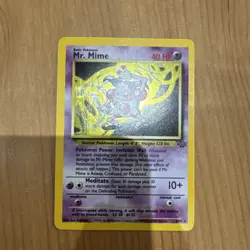 Mr. Mime Jungle Base Set Holo Pokemon Card | 6/64 - LP - Image 1
