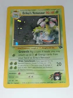 Pokemon TCG Erika's Venusaur #4/132 Gym Challenge Holo Rare Card - Image 3