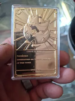 1999 TOGEPI POKEMON 23K GOLD PLATED NINTENDO BURGER KING PROMO TRADING CARD BALL - Image 4