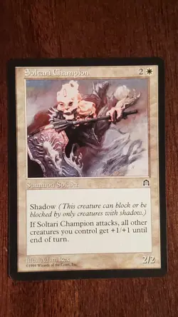 Soltari Champion Stronghold EX/LP 18/143 MTG Magic the Gathering Creature Rare - Image 5