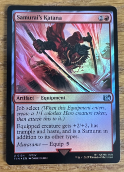 MTG Final Fantasy, Samurai's Katana - Foil - Image 1