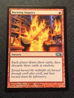BURNING INQUIRY - MTG - NON FOIL - M10 - MAGIC 10 - 128/249 - 2010 - NM - Image 1
