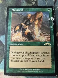 Manabond Exodus Regular Magic the Gathering MTG Card Damaged - Image 2