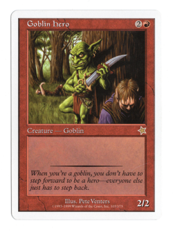MTG-Goblin Hero-Starter 1999-103-LP-NonFoil - Image 1