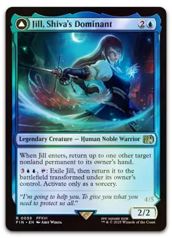 Jill, Shiva's Dominant #58 (Foil) (NM) Final Fantasy FIN Magic MTG - Image 1