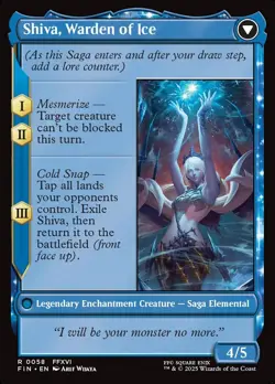 Jill, Shiva's Dominant #58 (Foil) (NM) Final Fantasy FIN Magic MTG - Image 2