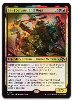 Far Fortune, End Boss #203 (Foil) (NM) Aetherdrift DFT Magic MTG - Image 1