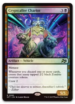 Cryptcaller Chariot #80 (Foil) (NM) Aetherdrift DFT Magic MTG - Image 1