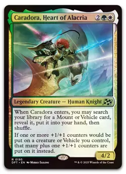 Caradora, Heart of Alacria #195 (Foil) (NM) Aetherdrift DFT Magic MTG - Image 1
