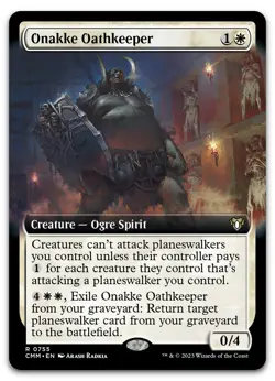 Onakke Oathkeeper (Extended Art) #755 (NM) Commander Masters CMM Magic MTG - Image 1