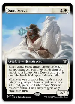 Sand Scout (Extended Art) #47 (NM) Thunder Junction OTC Magic MTG - Image 1