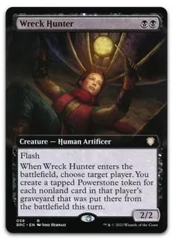 Wreck Hunter (Extended Art) #58 (NM) Brothers' War BRC Magic MTG - Image 1