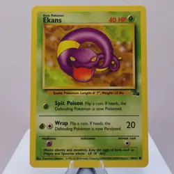Pokemon TCG - Ekans 46/62 Fossil Common WOTC 1999 - EXC - Image 2