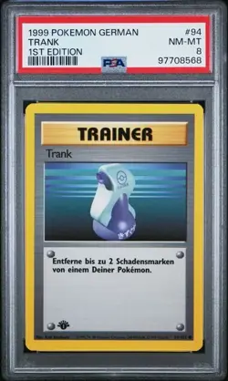 PSA 8 TRANK 94 1ST EDITION GERMAN BASE SET 1999 POKEMON VINTAGE - Image 1
