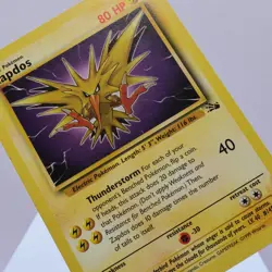 Pokemon TCG - Zapdos 30/62 Fossil Rare WOTC 1999 - EXC - Image 1