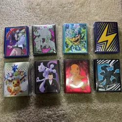Lot of 8 Pokemon TCG Card Sleeves ETB Brand New - Various Designs - Image 1