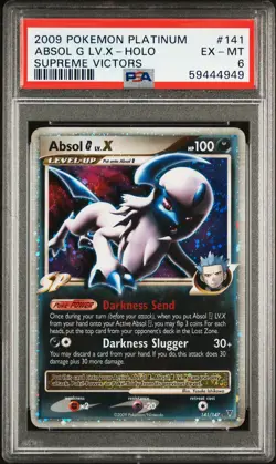 2009 POKEMON PLATINUM SUPREME VICTORS #141 ABSOL G LV.X-HOLO PSA 6 - Image 1