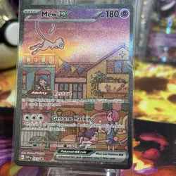 Mew ex SVP 053 Pokemon TCG Scarlet Violet 151 Black Star Promo Full Art SEALED🔥 - Image 1